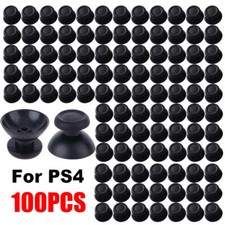 100Pcs For PS4 Joystick Replacement Thumbstick Caps Grip Analog Controller Black