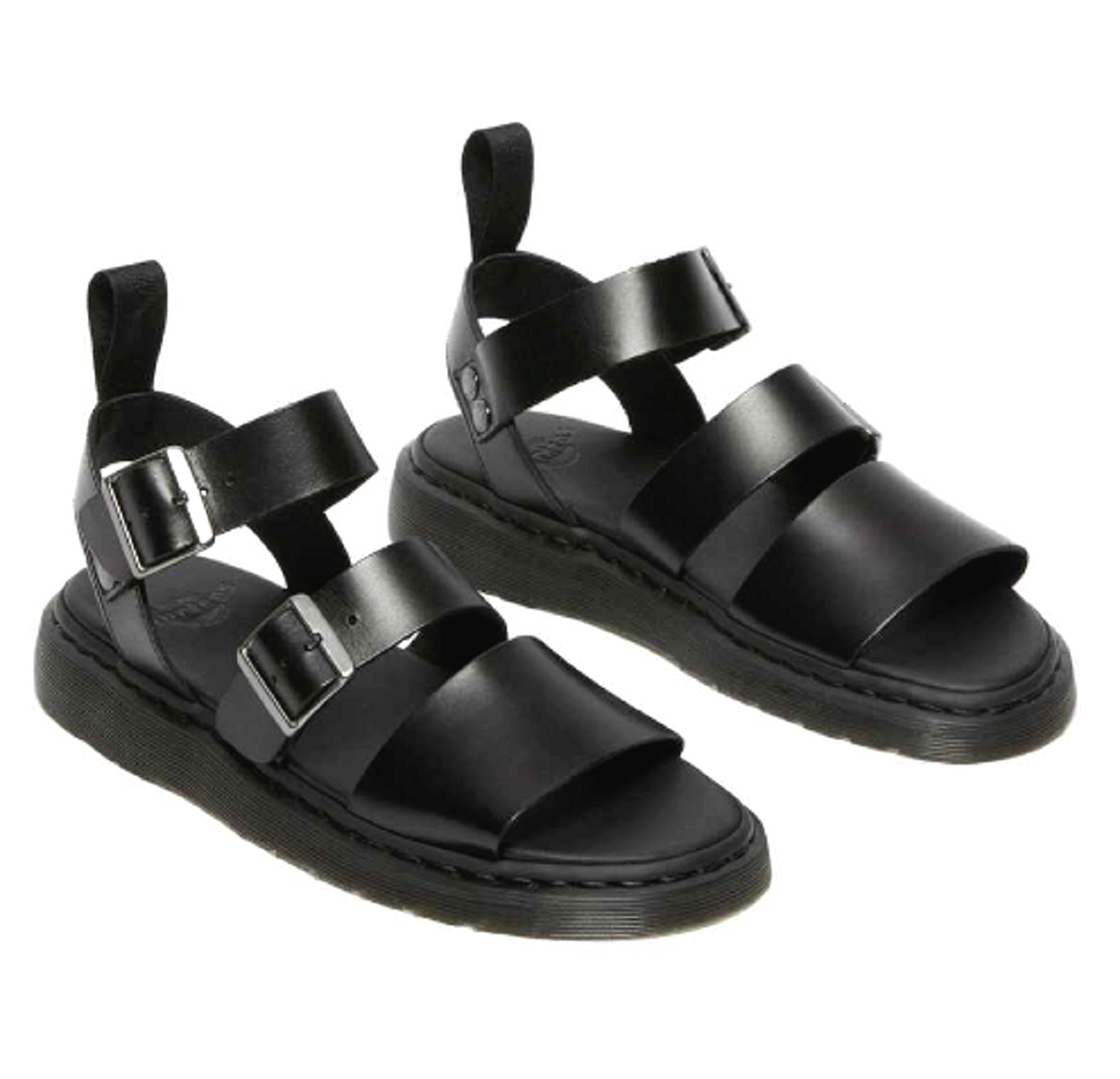 Dr Martens GRYPHON Black Leather Strap 