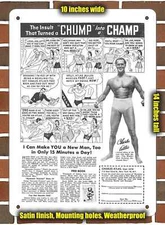 Metal Sign - 1949 Charles Atlas Muscles- 10x14 inches
