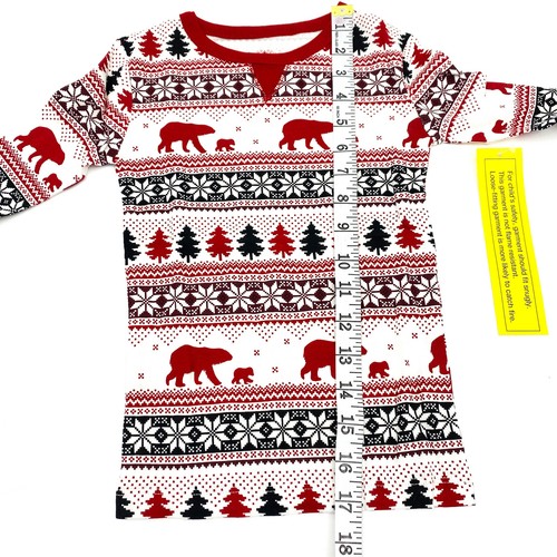 Wondershop Kids Size 4 Family Sleep 2 PC Set Snug Fit Fairisle - Picture 5 of 17