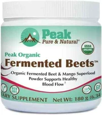 Peak Pure & Natural Organic Fermented Beets & Mango Dietary Supplement
