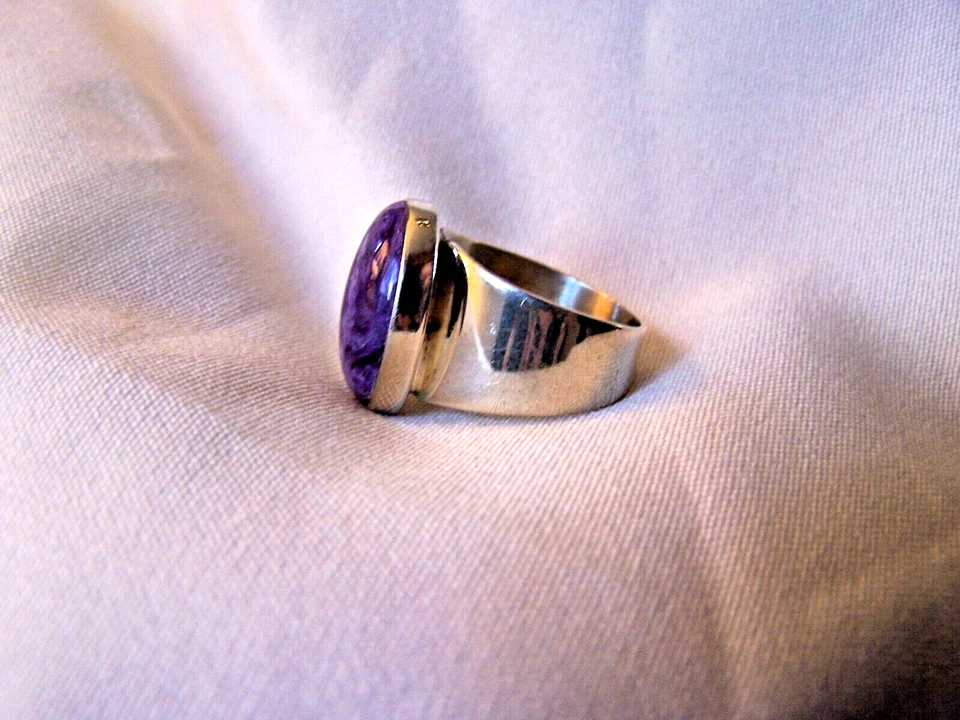 DTR Jay King SS 925 Charoite Talla 7 ¡HERMOSO y Nuevo Sin Etiquetas! Foto 2 de 4