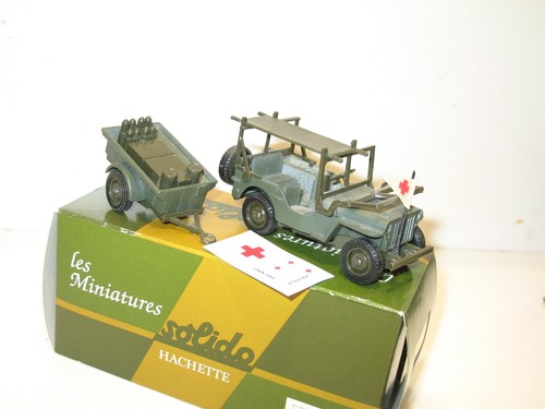 Solido, Jeep Willys Ambulance Sanitary Stretcher Military Army French - Picture 2 of 2