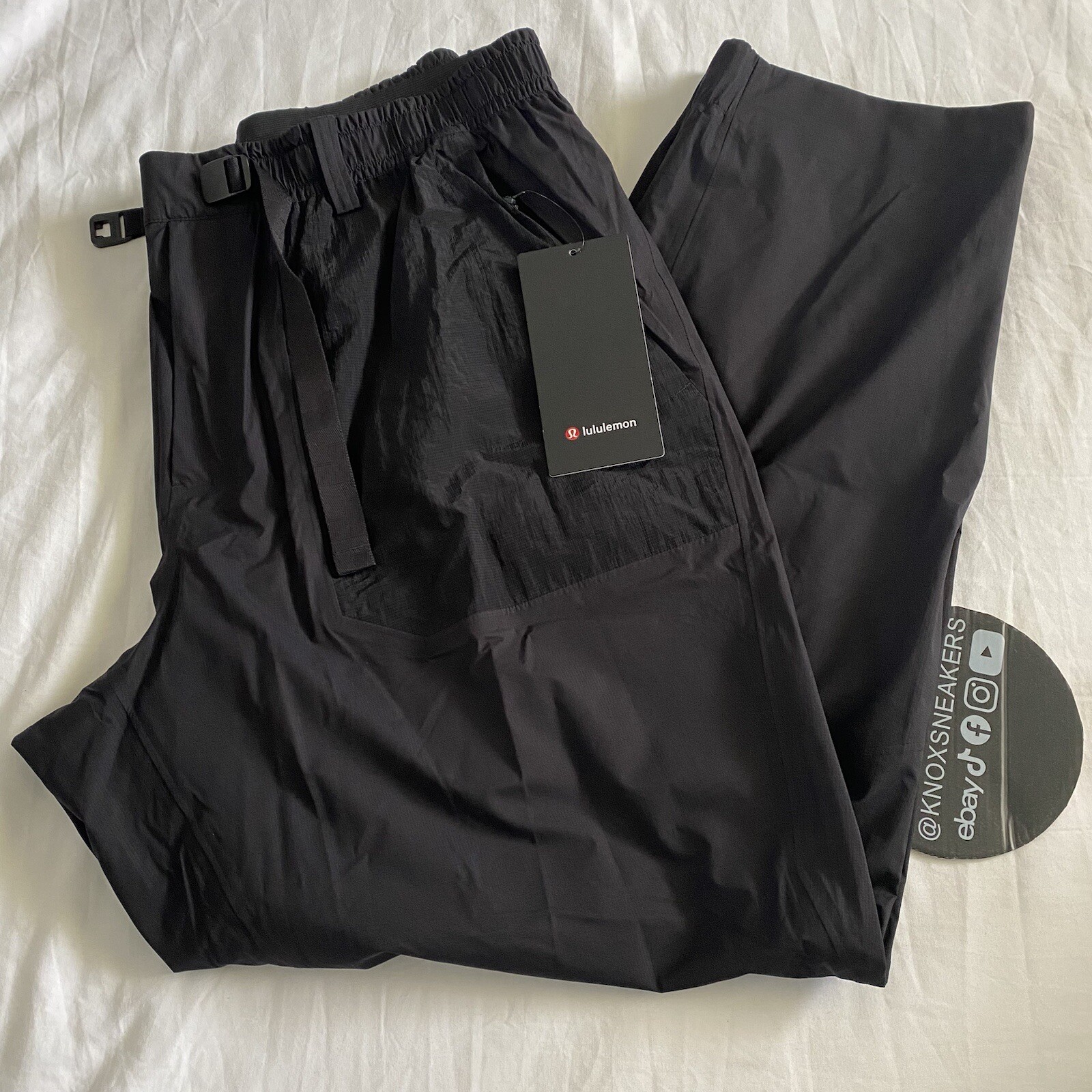 Lululemon Waterproof Rain Shell Hiking Pant 30"L BLK Black Men’s Size