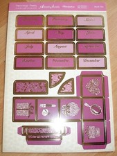 Month Tiles Sweetest Swirls Hunkydory Toppers (ASCC1901)