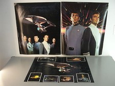 STAR TREK POSTER CREST PRELL PROMOTIONAL PRINT ENTERPRISE KIRK SPOCK LOT 3 1979