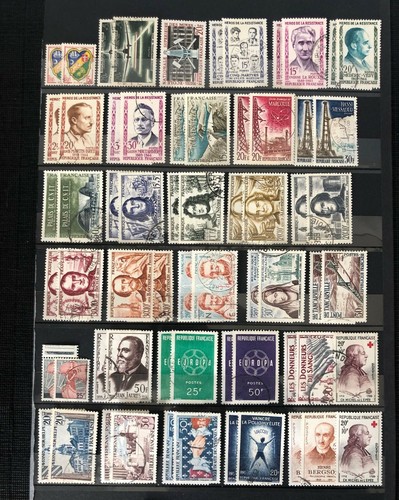 FRANKREICH Briefmarken postfrisch** + ihr Anhänger gestempelt 1959 1960 1961 News MNH ** & Used - Bild 2 von 6