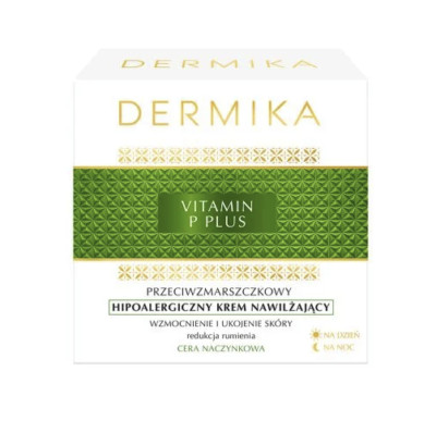 DERMIKA VITAMIN P PLUS ANTI-WRINKLE HYPOALLERGENIC CREAM MOISTURIZING