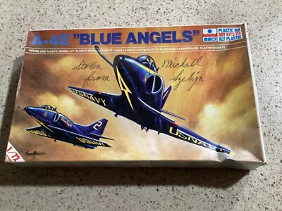 Vintage Rare Estate ESCI A-4 E  Blue Angels  1/72 Plastic Model Kit