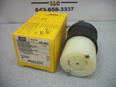 HUBBELL TWIST-LOCK CONNECTOR HBL2823 30AMP 277/480VOLT 3PH 4P 5W+G NIB ...