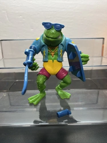 VTG 1989 Teenage Mutant Ninja Turtles Genghis Frog Near Complete Playmates R4