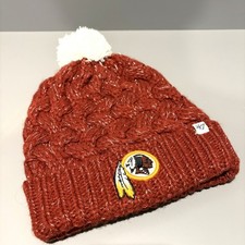 NFL Washington Redskins / Commanders Women  s 47 Football Winter Pom Pom Knit Hat