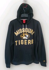 Nike Missouri Tigers NCAA Black Yellow Pullover Hoodie Mens Sz XXL Mizzou