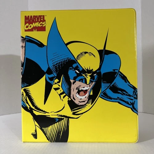 WOLVERINE MARVEL COMICS 1994 3 RING BINDER VTG 90S X-MEN COLLECTOR'S CARDS ALBUM