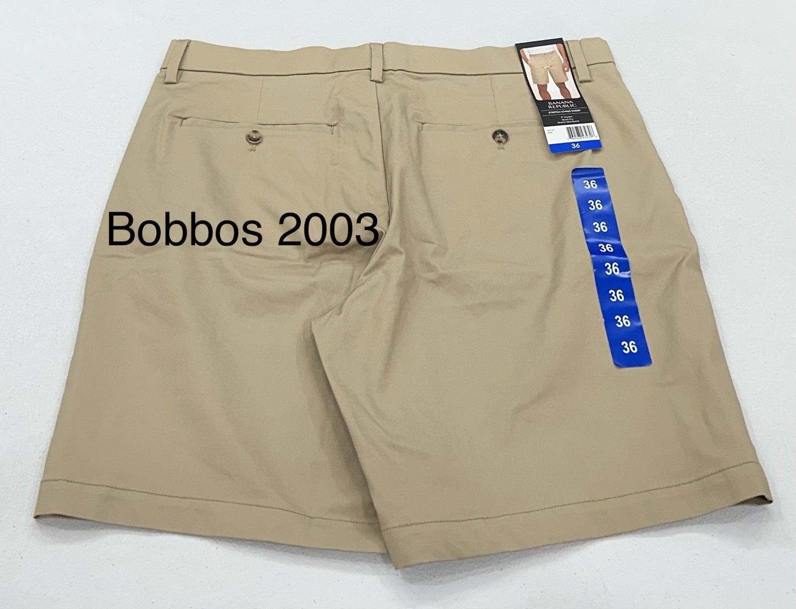 Banana Republic Men's Stretch Chino Shorts, Khaki, Size 36