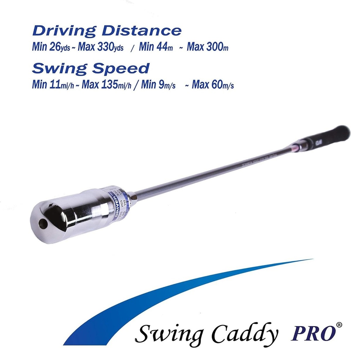 Swing Caddy PRO: Golf Swing Trainer Patented for Distance, Rhythm