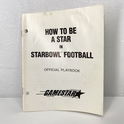 Starbowl Football Game Manual For Atari 400/800 Gamestar Vintage 1982