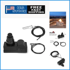 Easy Install Fire Pit Ignition Kit - Push Button with AAA Battery, Dual Outlet