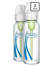 Dr. Brown'S Anti-Colic Options Narrow Glass Baby Bottle with Level 1 Slow Flow