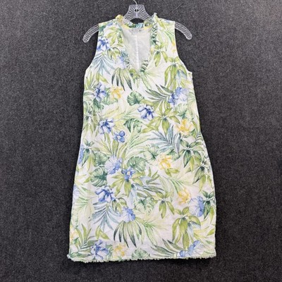 Tommy Bahama Tropical Retreat Dress Women's Small Green Floral Linen Ruffle | eBay Tommy Bahama Tropical Retreat Dress Women's Small Green Floral Linen Ruffle | eBay