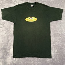 VTG Looney Tunes Shirt Taz Tazmanian Devil Medium Green Embroidered Patch USA
