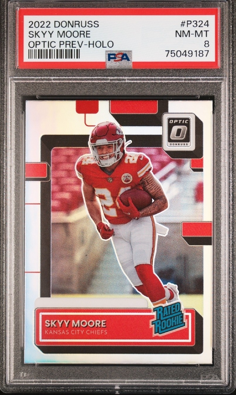2022 Panini Donruss - Rated Rookie Skyy Moore #P-324 Optic Preview Holo (RC)