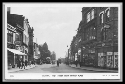 Ansichtskarte Oldham / High Street - England