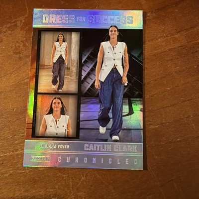 2025 Panini Caitlin Clark Chronicled-Dress For Success #63 Silver Holo Foil