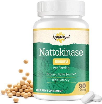 Nattokinase 10000FU 500mg Enteric Coated Tablet Natto Enzyme Vegan 90