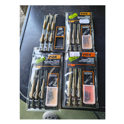 Fox Edges Lead Clip Kit Vorfach Khaki Grün Größe 3 Abriebfest