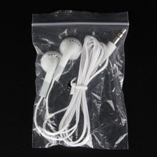 3.5mm White In-Ear Earbuds / Earphones / Headphones New Never Used