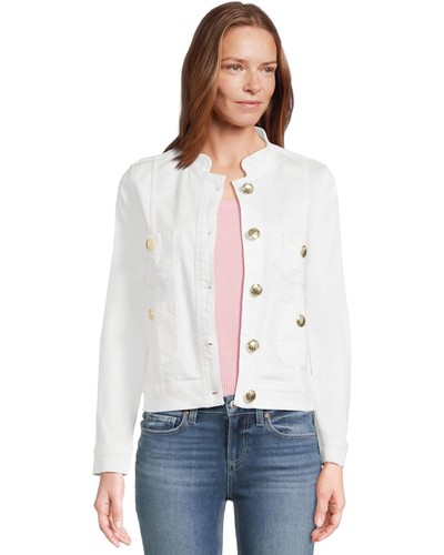 New LILLY PULITZER Shepa Denim white Jacket R$168 Size SMALL - Picture 5 of 9