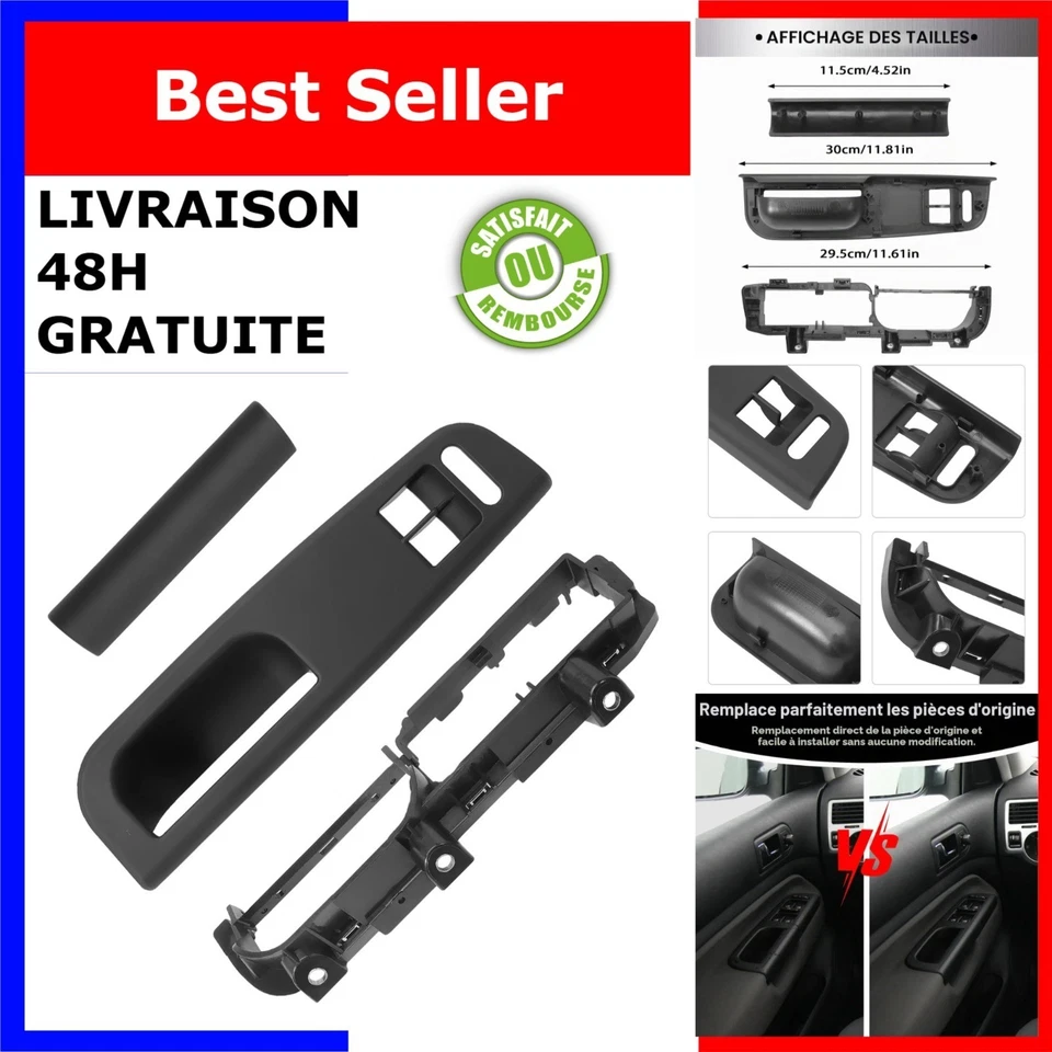 Couvre-selle vélo noir en plastique résistant pour confort optimal - Photo 1/4