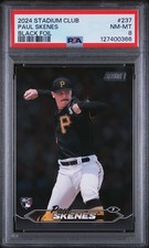 2024 TOPPS STADIUM CLUB BLACK FOIL #237 PAUL SKENES PSA 8