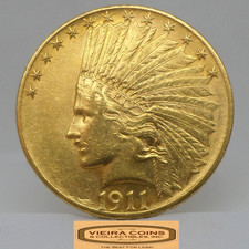 1911 Indian Head Gold $10, Eagle, High Grade - #B62452