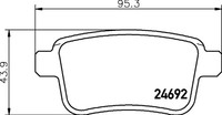 Hella Pagid Bremsbelagsatz Scheibenbremse 8DB 355 020-641 FüR Nissan Mercedes