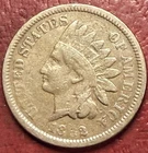 1862 Indian Head Cent. Free Shipping