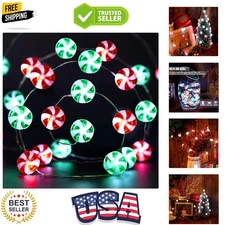 Charming 10ft Candy String Lights - 30 LED Decorations for Festivals & Christmas