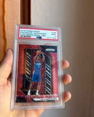2018-19 Panini Prizm - Shai Gilgeous-Alexander #184 Red Fast Break Prizm /125 RC
