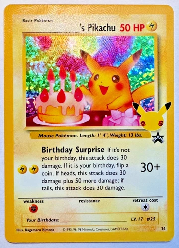 ______'s Pikachu 24/53 Celebrations: Classic Collection Holo