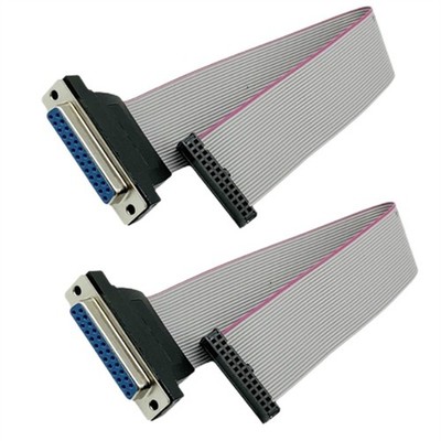 Draht-Flachbandkabel DB25-Buchse auf FC-26-Buchse für LCD-Monitore, Anschlu7816
