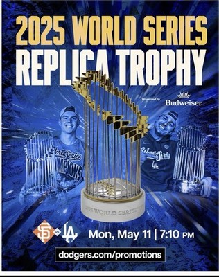 記念グッズ 2025 Los Angeles Dodgers Replica Trophy s-l400.jpg