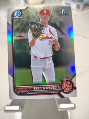 2022 Bowman Draft Chrome Brycen Mautz Refractor #BDC-124 1st Bowman RC QTY