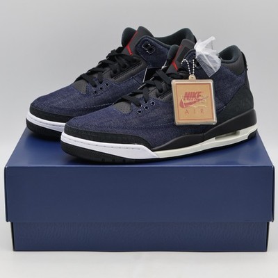 Size 12 - Levi's x Air Jordan 3 Retro SP Denim Blue for sale