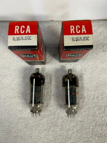 2 - Vintage NOS NIB RCA 6LQ6/6JE6C Amplifier Audio Radio Vacuum Tubes-Tested