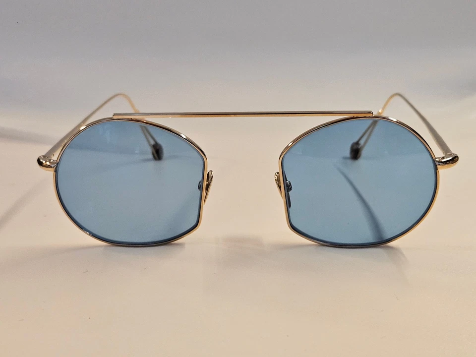Ahlem Place des Victoires Sunglasses Champagne Blue lens FullRim 47mm Eyewear - Image 2 of 4