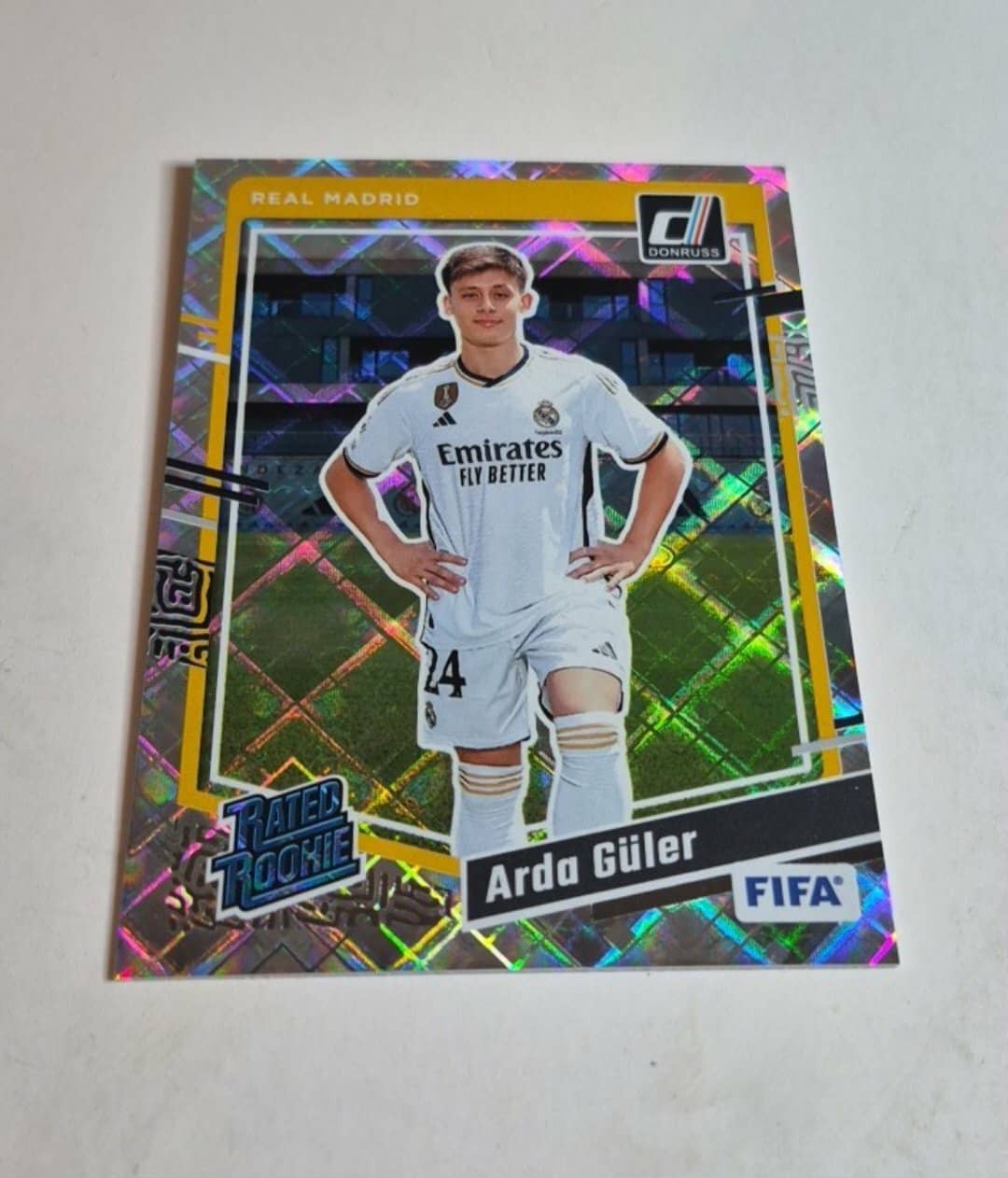 2023-24 Panini Donruss Soccer Diamond Parallel Rated Rookie Arda Guler #184 NM