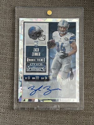 2015 Panini Contenders - Rookie Ticket Zach Zenner #279 Cracked
