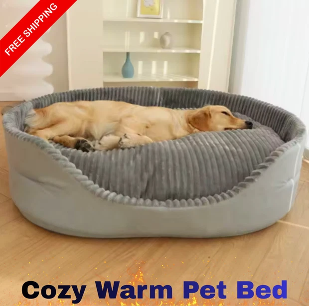 Cozy Washable Pet Bed Cat & Dog Bed Plush Calming Pet Sofa Warm Winter Bed
Opens in a new window or