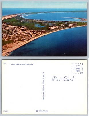 Aerial View Outer Cape Cod Postcard